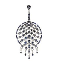 Bochic | Blue Sapphire and Diamond Peacock Pendant | Lyst