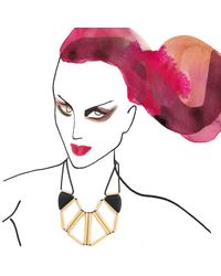 Marion Vidal - Black Ceramic Necklace - Lyst