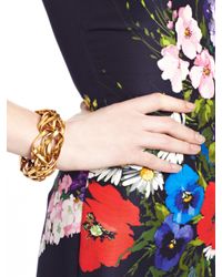 Oscar de la Renta | Metallic Russian Gold Ribbon Cuff | Lyst