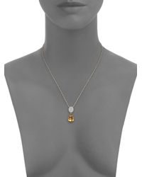 Phillips House | Metallic Sunset Citrine, Diamond & 14k Yellow Gold Pendant Necklace | Lyst
