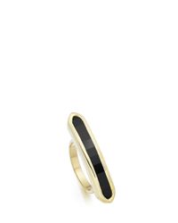Monica Vinader | Black Baja Long Ring | Lyst