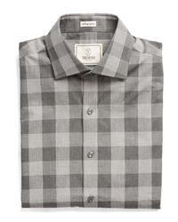 Todd Snyder | Gray Carey Dress Shirt In Grey And Tan Check for Men | Lyst