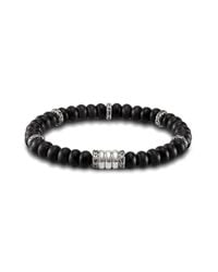 John Hardy | Black Beads Bracelet for Men | Lyst