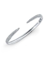 Anne Sisteron - 14kt White Gold Diamond Horn Bangle - Lyst