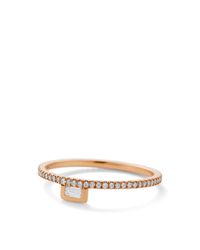 Monique Péan | Metallic White Diamond Stacking Ring | Lyst