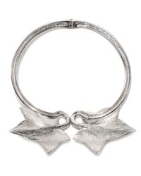 Alexander McQueen | Metallic Ivy Choker | Lyst