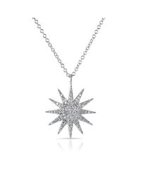 Anne Sisteron - Metallic 14kt White Gold Diamond Glimmer Necklace - Lyst