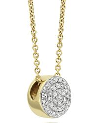 Monica Vinader | Metallic Ava Button Necklace | Lyst