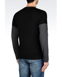 Armani Jeans | Black T-Shirt In Cotton Jersey for Men | Lyst