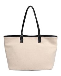 V73 | Natural Small Monte Napoleone Cotton Felt Tote | Lyst