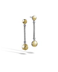 John Hardy | Metallic Dot Linear Earrings | Lyst