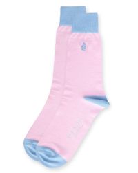Thomas Pink | Blue Fox Socks for Men | Lyst