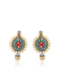 Abellan New York | Green One Of A Kind Sultan's Treasure Pendant Earrings | Lyst