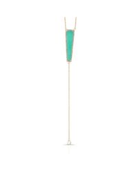 Anne Sisteron | Green 14kt Yellow Gold Turquoise Diamond Flirt Lariat Necklace | Lyst