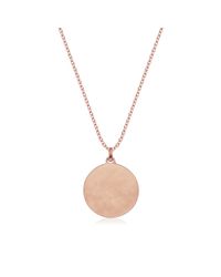 Monica Vinader | Pink Siren Round Pendant | Lyst
