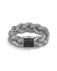 John Hardy | Black Large Braided Bracelet | Lyst