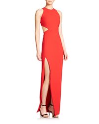 Elizabeth and James | Red Guilia Cutout Knit Dress | Lyst