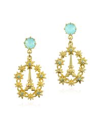 Les Nereides - Metallic Paris Mon Amour Suns And Eiffel Tower Post Earrings - Lyst