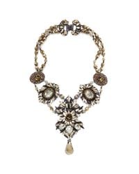 Erickson Beamon | Metallic 'golden Rule' Crystal Necklace | Lyst