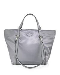 MZ Wallace | Gray Astor Small Nylon Tote | Lyst