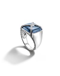 John Hardy | Blue Knot Chain Ring for Men | Lyst