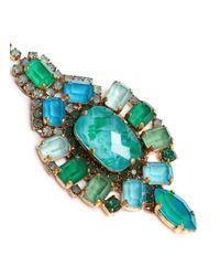 Aerin | Green X Erickson Beamon Crystal Drop Earrings | Lyst