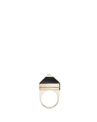 Givenchy | Black Pyramid Stud Brass Ring | Lyst