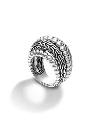John Hardy | Metallic Dome Ring | Lyst