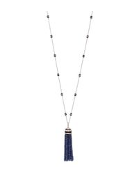Sanjay Kasliwal | Blue Sapphire Diamond Tassel Necklace | Lyst