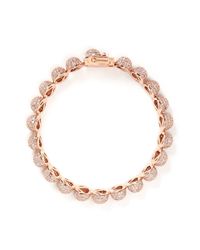 Eddie Borgo | Metallic Crystal Pavé Milgrain Medium Dome Bracelet | Lyst