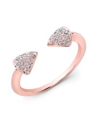 Anne Sisteron - Pink 14kt Rose Gold Diamond Toro Ring - Lyst