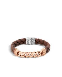 John Hardy | Brown Classic Chain Station Bracelet for Men | Lyst