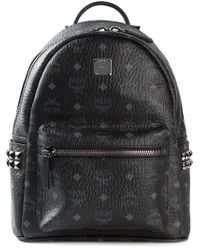 MCM | Black Stark Side Stud Medium Backpack | Lyst