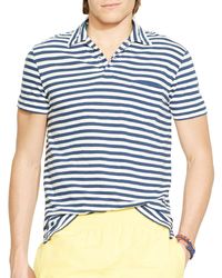 Polo Ralph Lauren | Blue Stripe Jersey Polo Shirt - Regular Fit for Men | Lyst