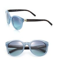 Tory Burch | Blue Vintage 54mm Round Sunglasses | Lyst