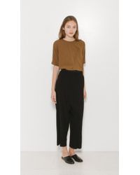 MM6 by Maison Martin Margiela | Black Structured Drop Pant | Lyst