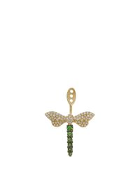 Yvonne Léon | Metallic Dragonfly Earring | Lyst
