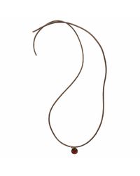 MZ Wallace | Metallic Ays Smiley Necklace | Lyst