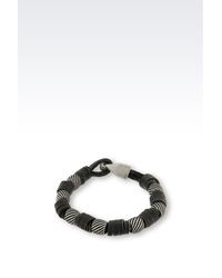 Emporio Armani | Black Bracelet for Men | Lyst