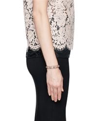 Valentino | Pink 'rockstud' Skinny Patent Leather Bracelet | Lyst
