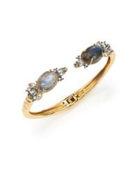 Alexis Bittar | Metallic Elements Punk Labradorite and Crystal Cuff Bracelet | Lyst