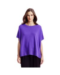 Diane von Furstenberg | Purple Dvf Essex Tunic Cashmere Sweater | Lyst