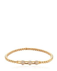 Hulchi Belluni | Metallic Gold Bracelet With Diamonds | Lyst
