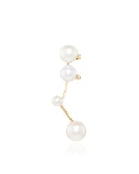 Delfina Delettrez | Metallic Gold Multi Pearl Earring | Lyst