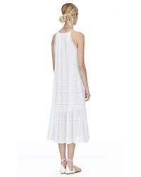 Rebecca Taylor - Blue Voile & Lace Dress - Lyst