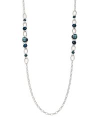 Ippolita | Blue Rock Candy Wonderland Neptune Semi-precious Multi-stone & Sterling Silver Station Necklace | Lyst
