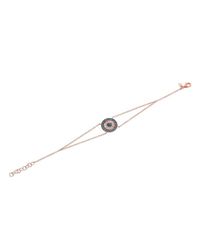 Anne Sisteron | Pink 14kt Rose Gold Diamond And Sapphire Disc Bracelet | Lyst