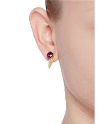 Joomi Lim | Purple Arrowhead Spike Crystal Earrings | Lyst