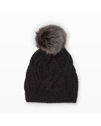 Club Monaco | Gray Adora Cashmere Pompom Hat | Lyst