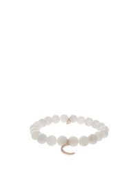 Sydney Evan | White Moon Charm Bracelet | Lyst